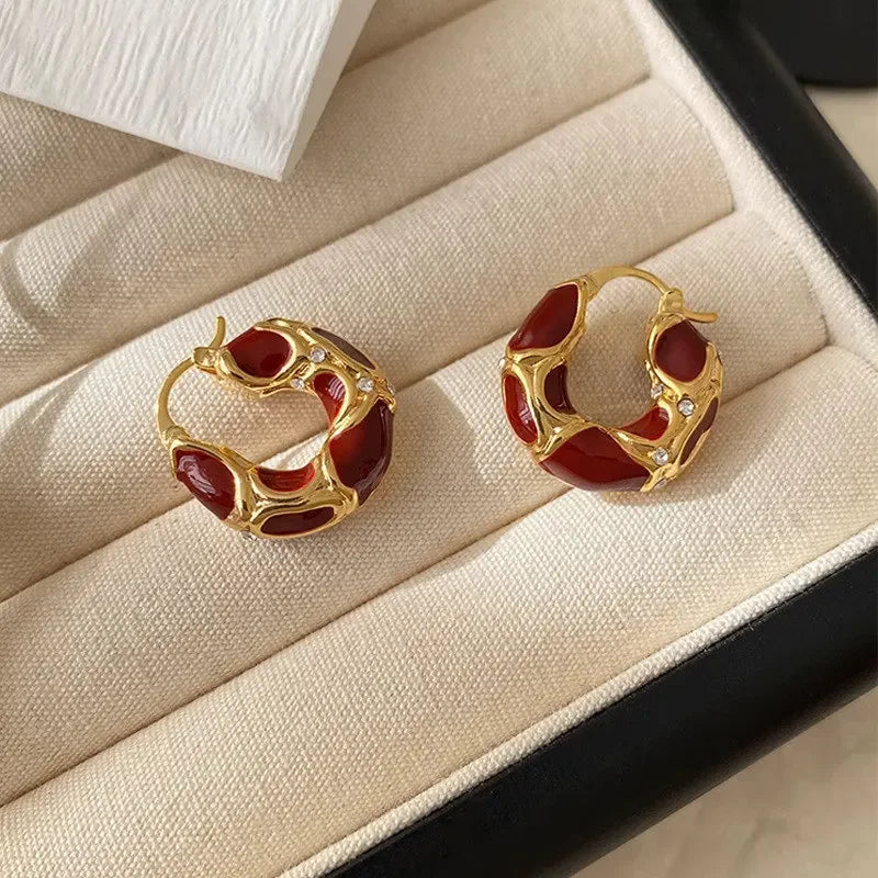 Micara - Mosaïque Sienne - Boucles d'oreilles