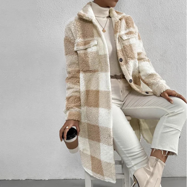 Zdenka | Manteau d'hiver boutonné pour femme | Chaleur