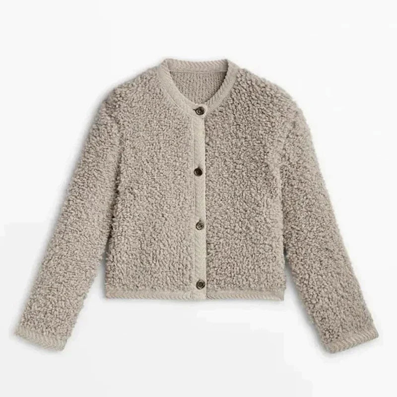 Amra – cardigan en peluche
