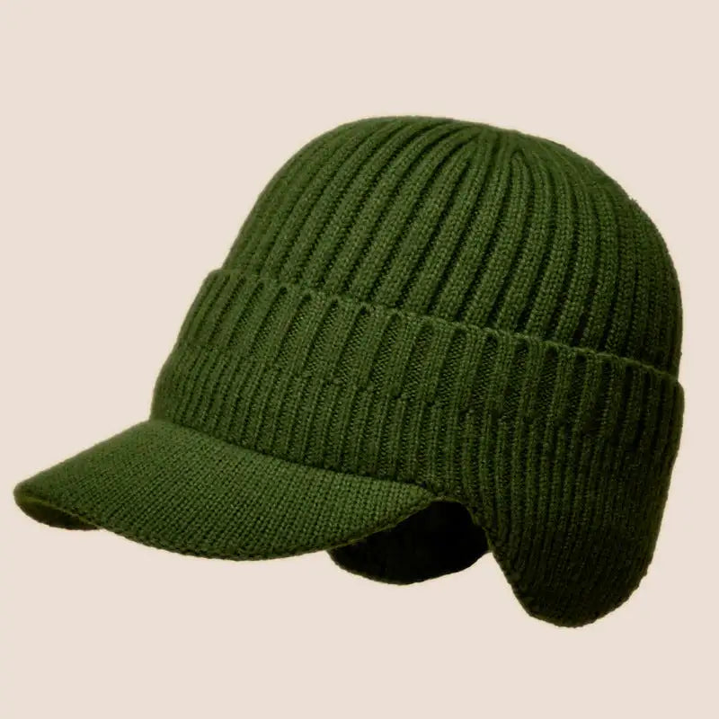 WinterWool - Bonnet tricoté avec cache-oreilles