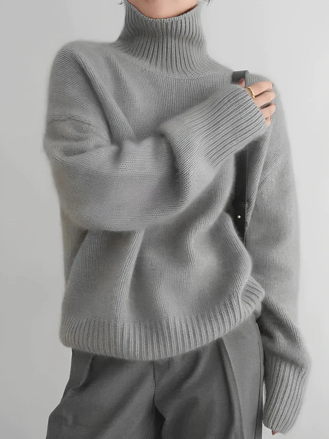 Sophie – pull col roulé élégant pour le printemps