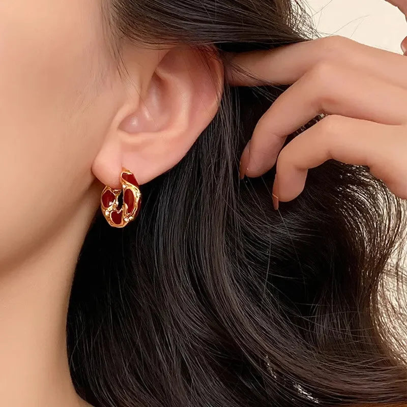 Micara - Mosaïque Sienne - Boucles d'oreilles