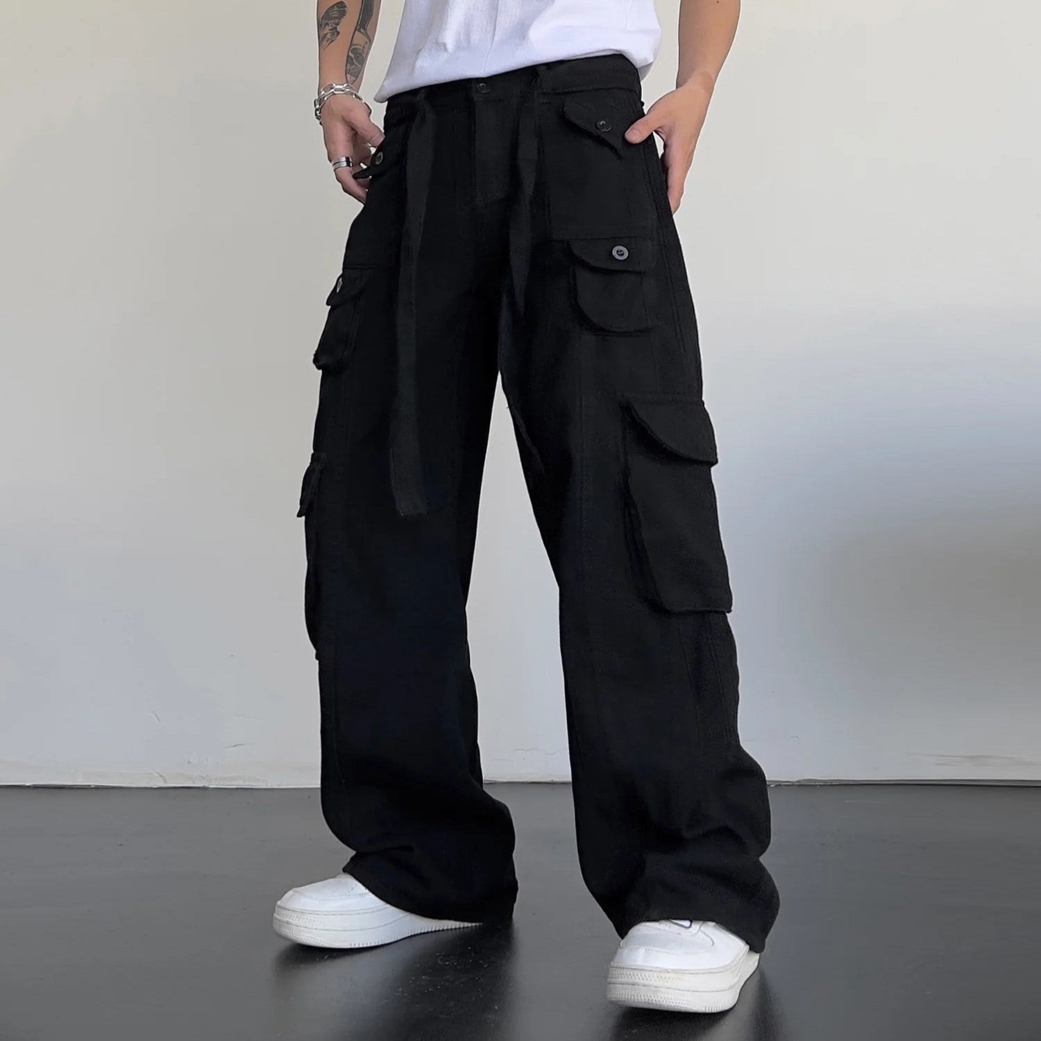 Chadwick - pantalon cargo droit baggy