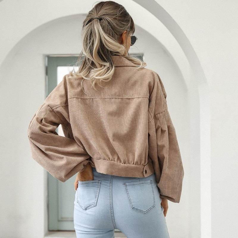 Yulion | Veste courte en velours côtelé