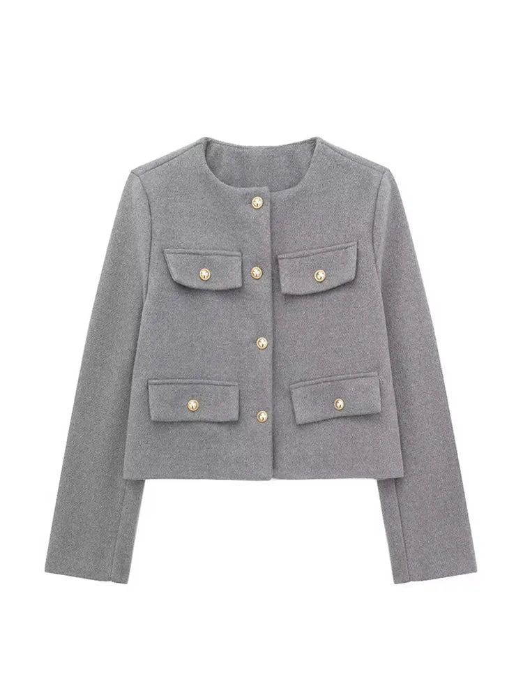 Elsie - Blazer classique en tweed - Mode automne