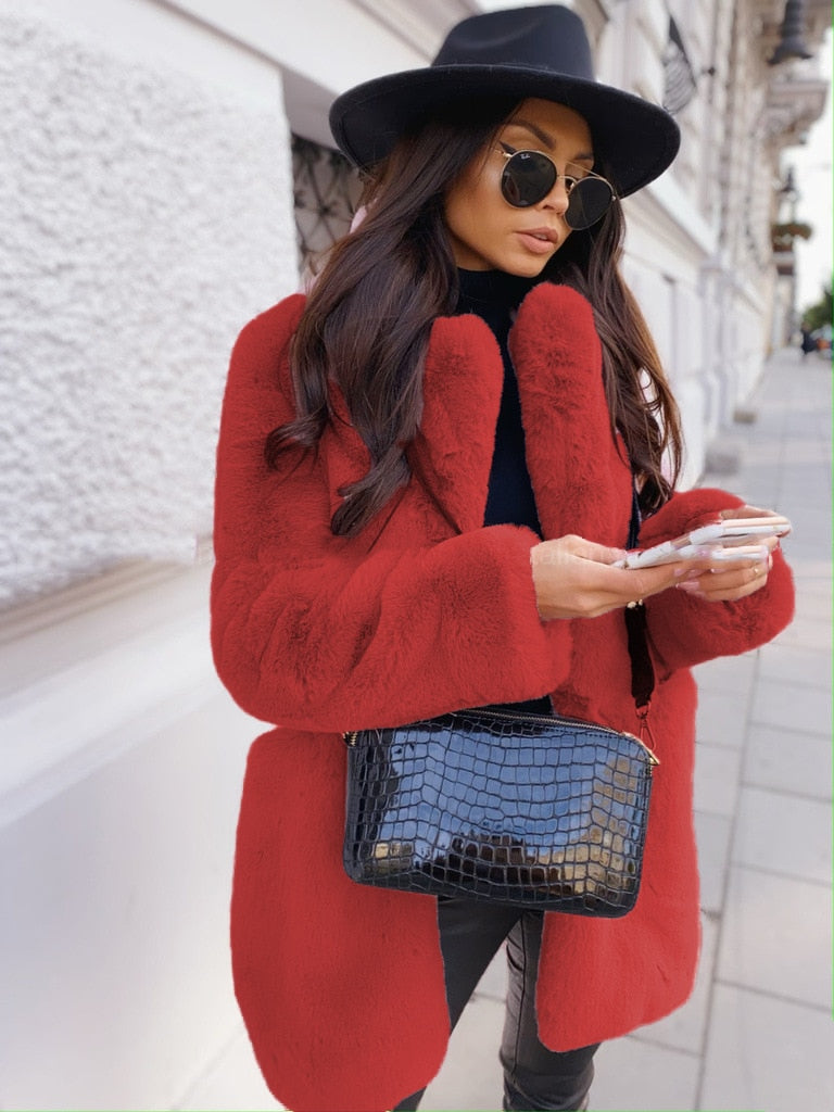 Yvanya | Veste en fausse fourrure pour l'hiver