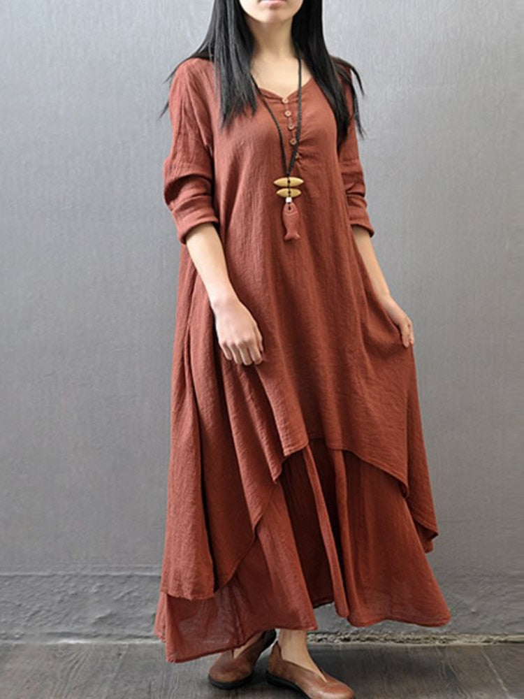 Astrid - Elegantes fließendes Kleid