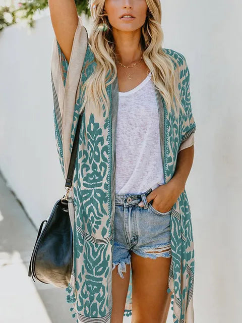 Chic Sommer Cover Up Frauen Strand Kleid Tunika Lange Bikinis