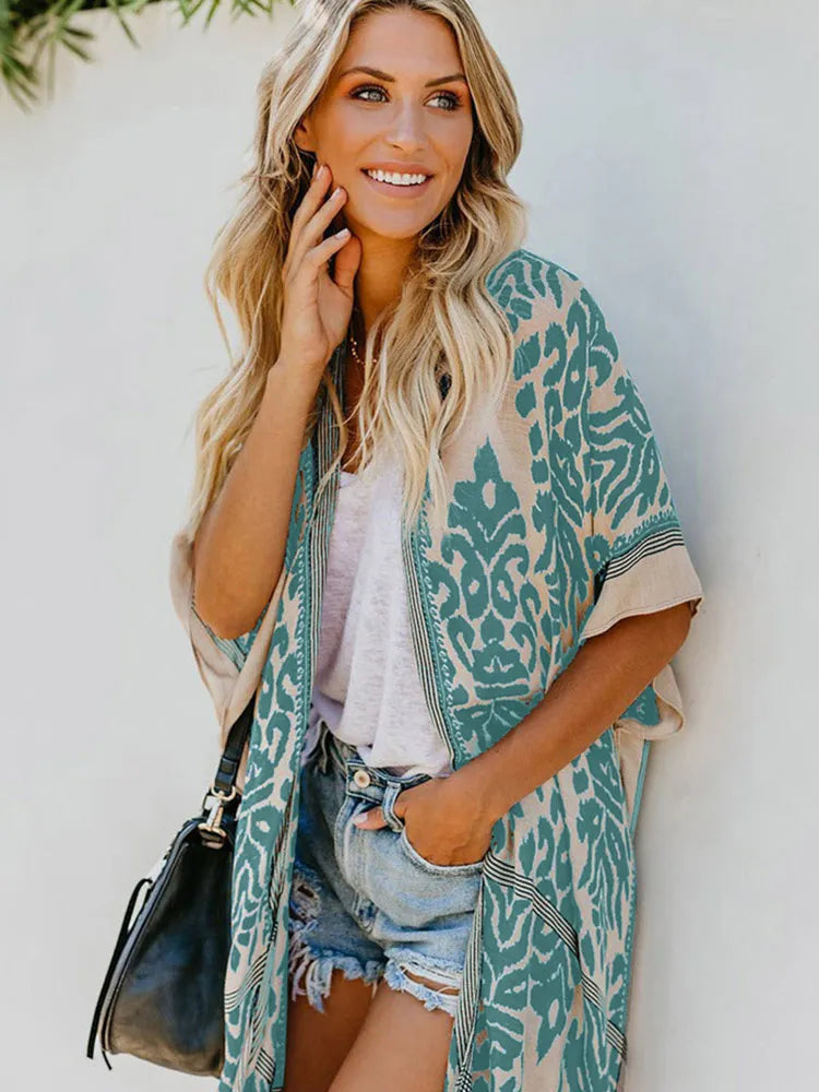 Chic Sommer Cover Up Frauen Strand Kleid Tunika Lange Bikinis