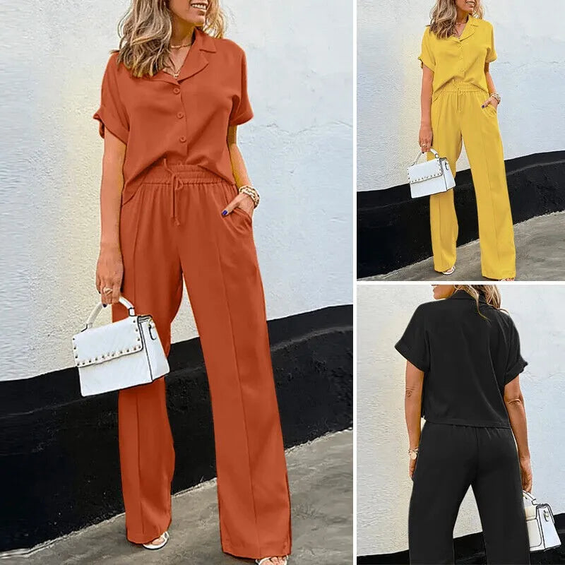Gabriele | Stylische Kordelzug-Hose mit Oberteil