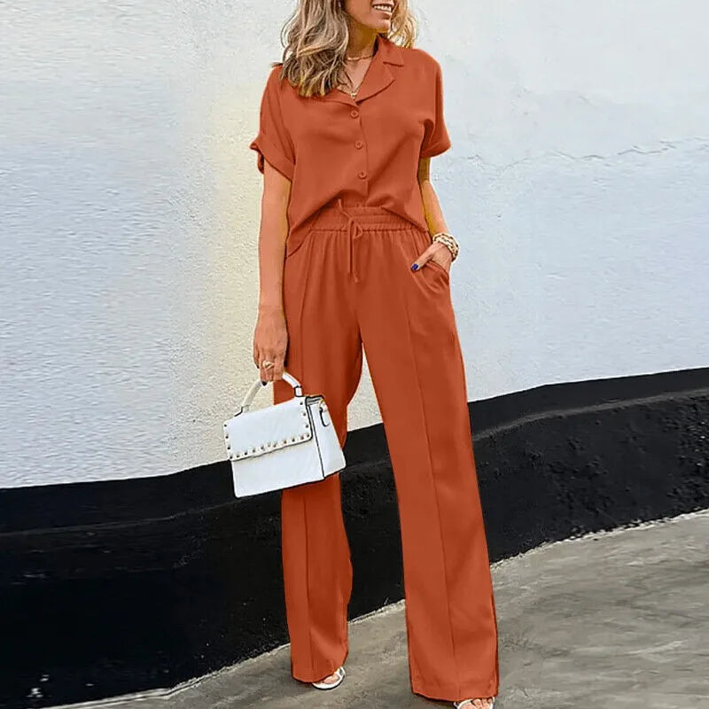 Gabriele | Stylische Kordelzug-Hose mit Oberteil