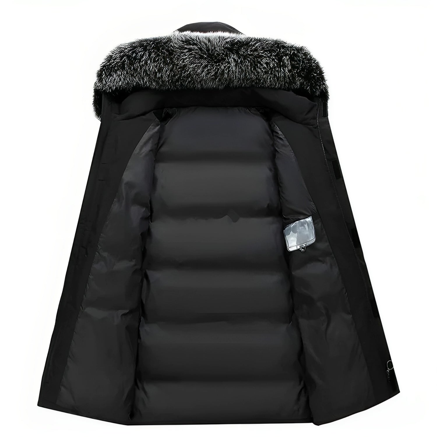 Gabriel - Winterjacke mit Kapuze mit Fellkragen