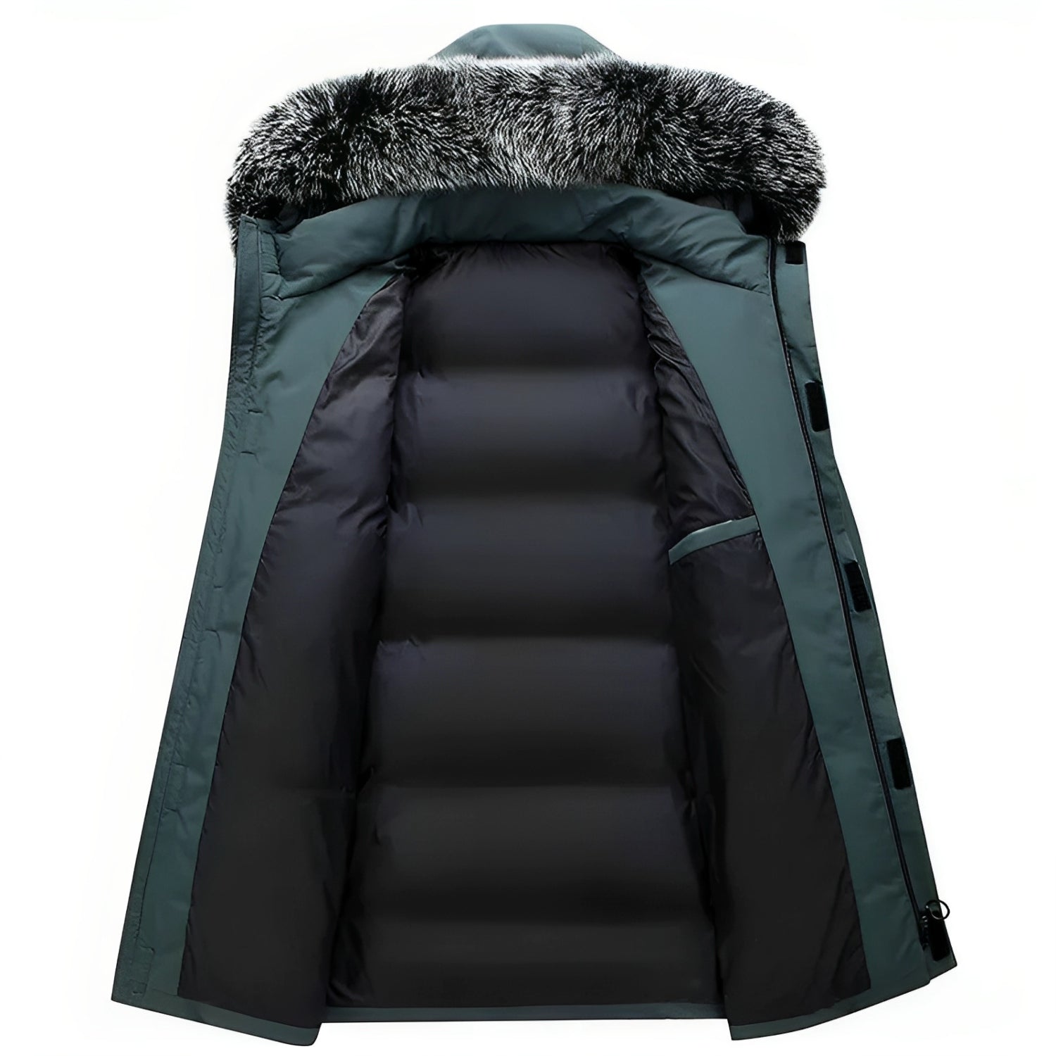 Gabriel - Winterjacke mit Kapuze mit Fellkragen