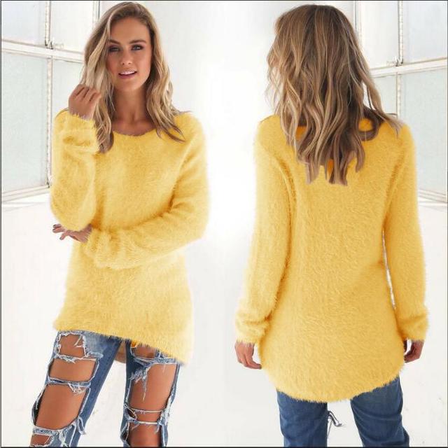 Laila - Pull en maille duveteuse - Pull duveteux 