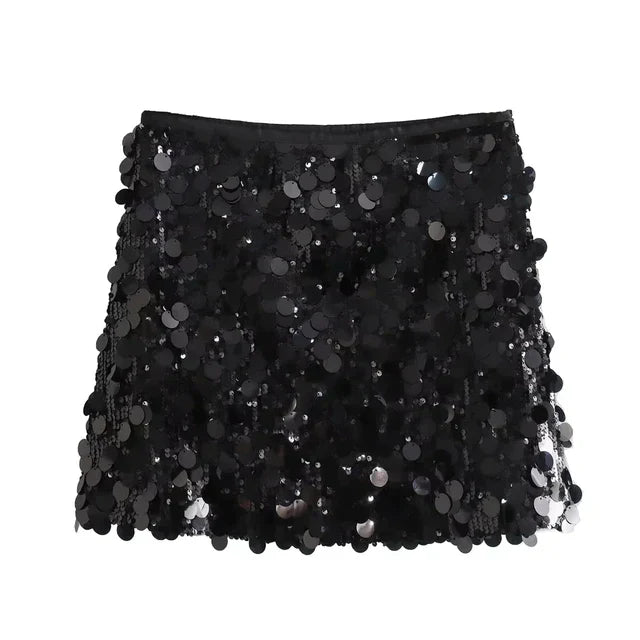 Bella | Glamour in Motion: Paillettenminirock 2024 für Damen