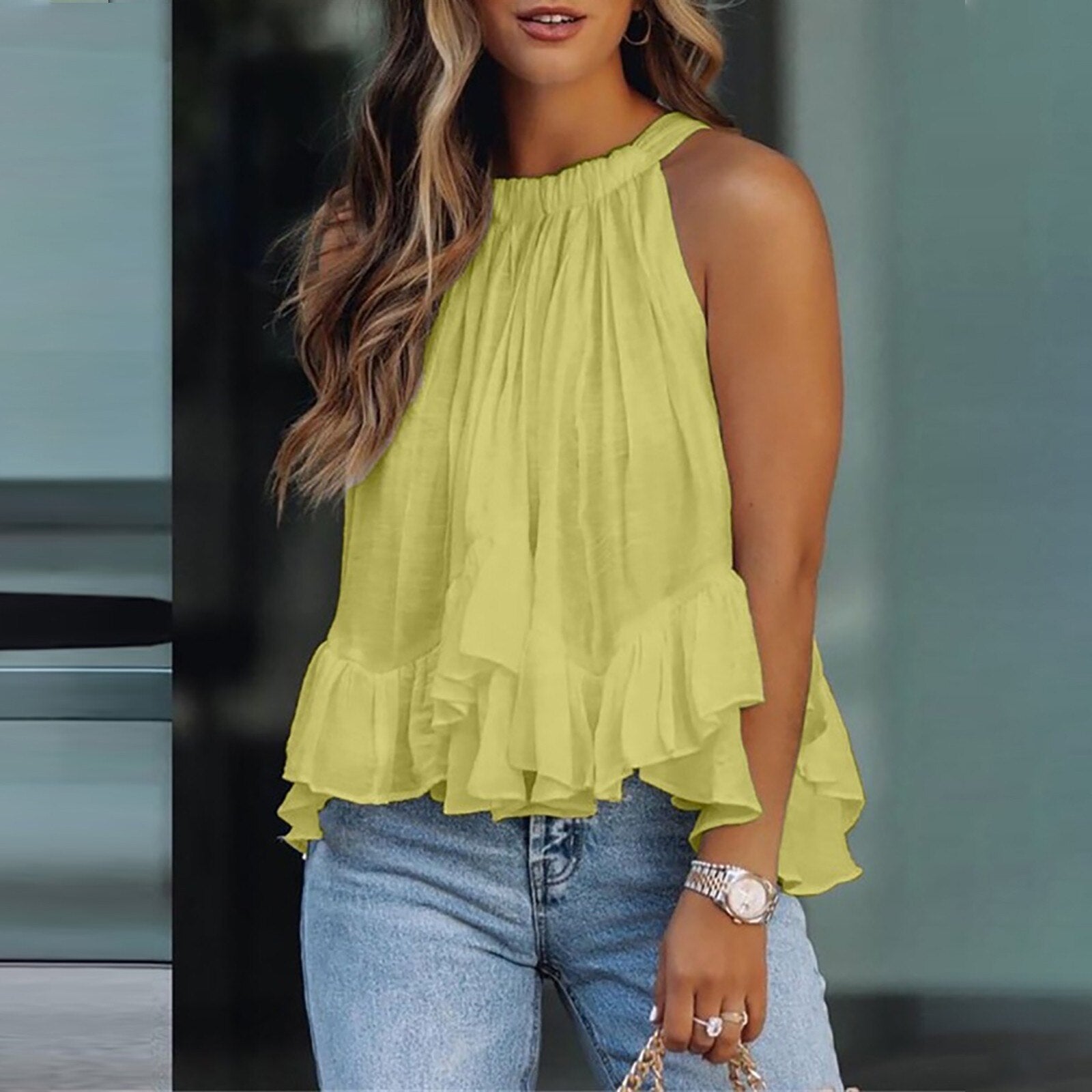 Bellachicha | Elegantes Damen-Rüschen-Top