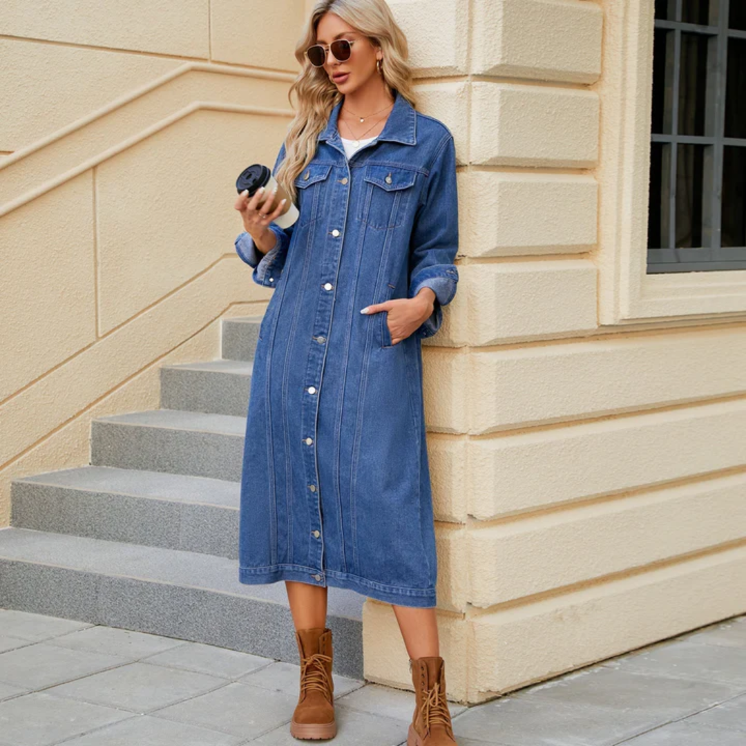 Zoraline | Veste boutonnée pour femme | Long