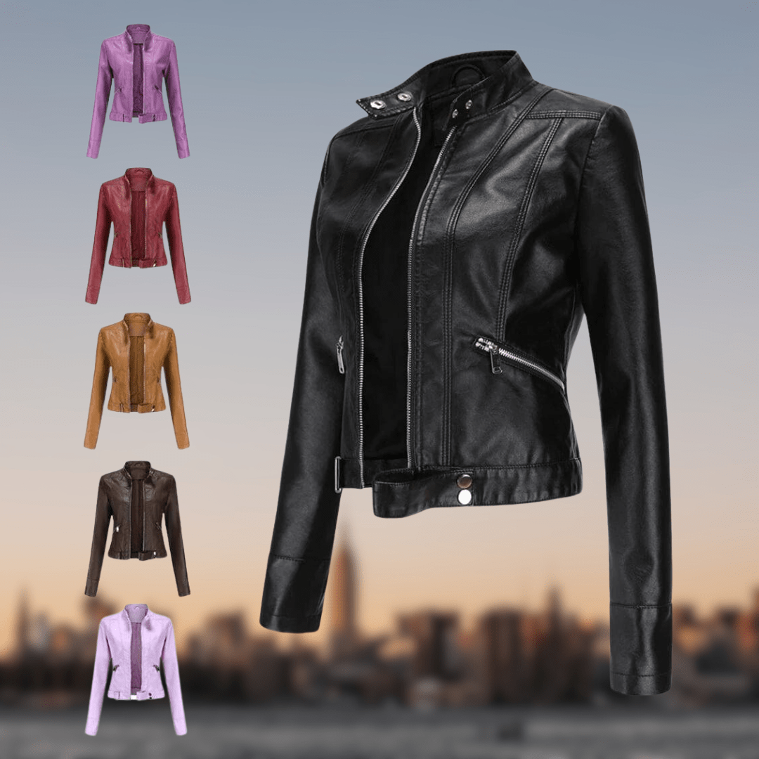 Yrelia | Veste en cuir élégante