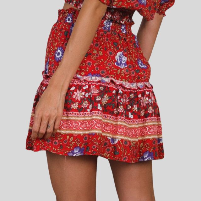 Tessa | Bohème-rock mit rüschen