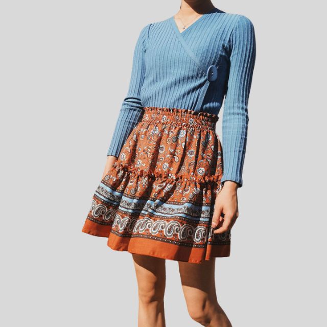 Tessa | Bohème-rock mit rüschen