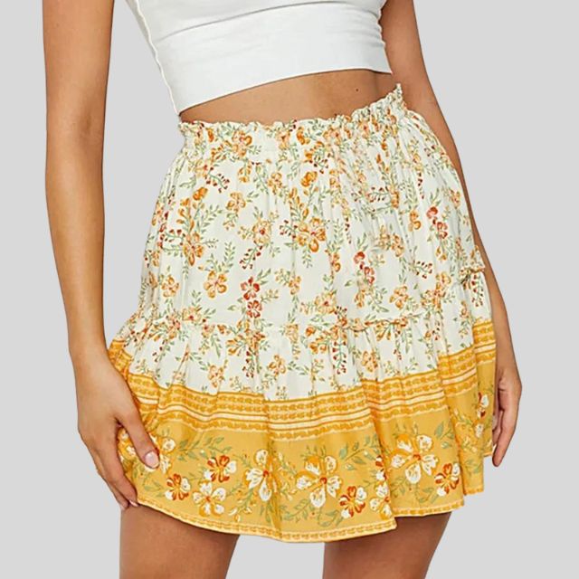 Tessa | Bohème-rock mit rüschen