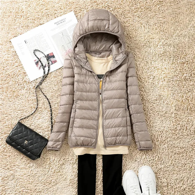 Doudounes ultra-légères et portables pour femmes