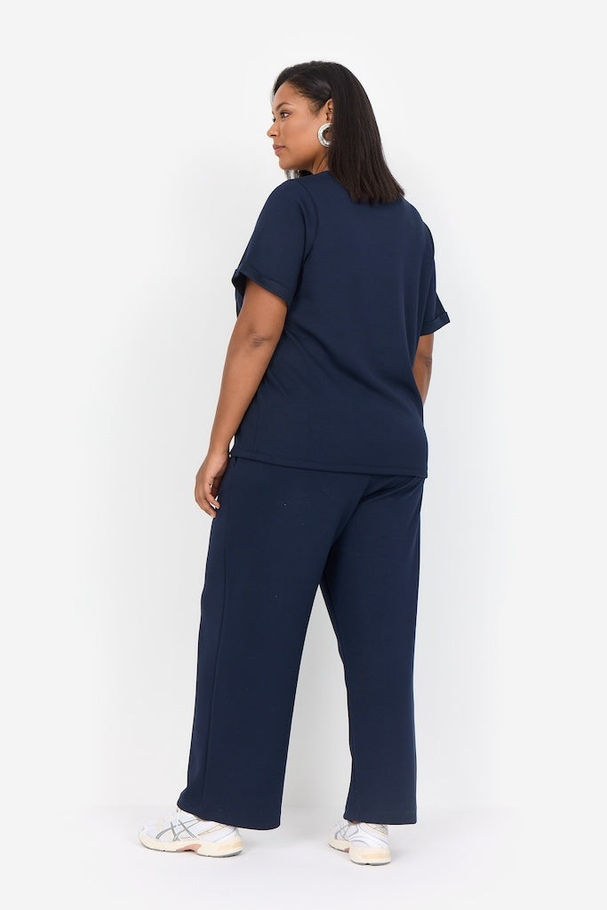 Bellachicha mit Aufdruck in Dunkelblau Plus Size
