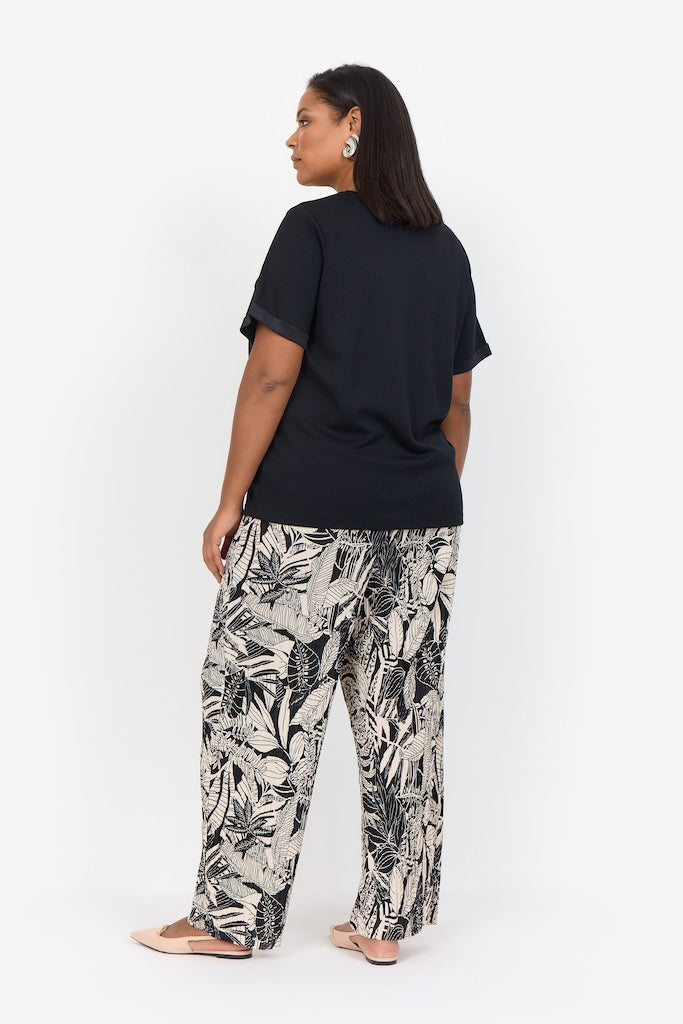 Bellachicha mit Aufdruck in Schwarz Plus Size