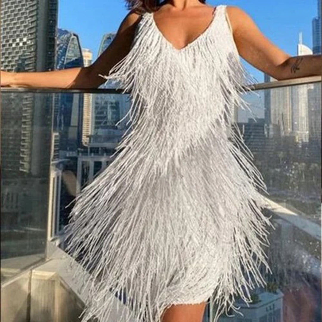 Carina - Schickes Minikleid mit Quasten