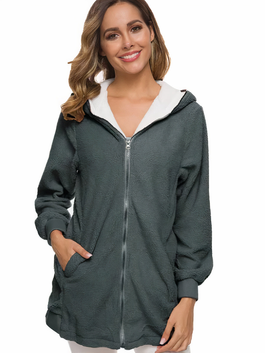 Manteau d'hiver à capuche pour femme - Wilda