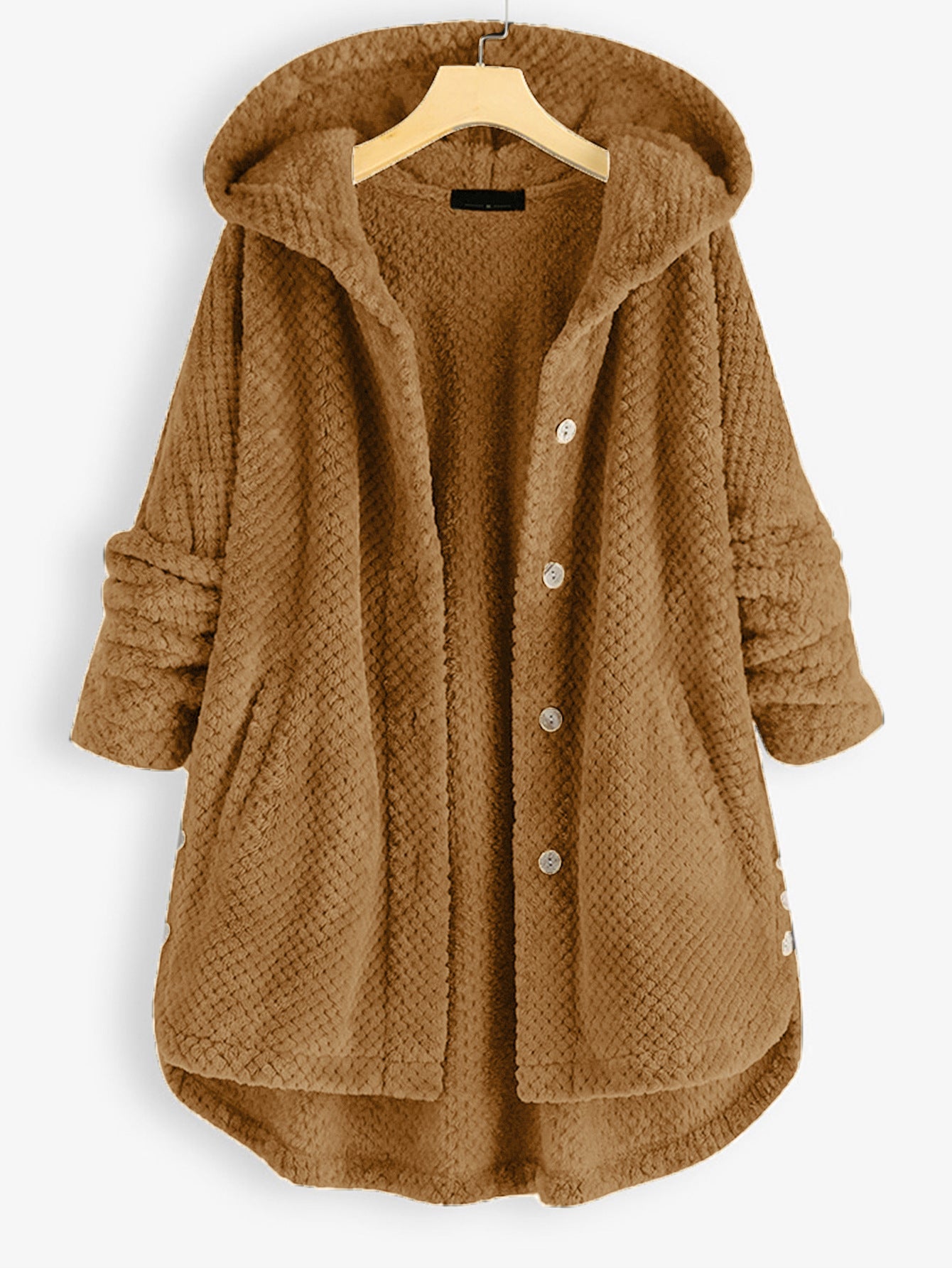 Veste polaire réversible à capuche pour l'hiver