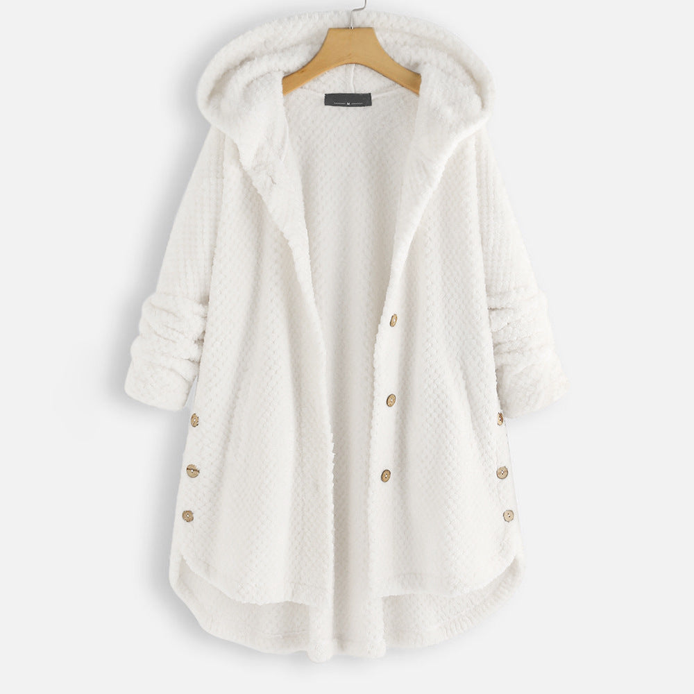 Veste polaire réversible à capuche pour l'hiver
