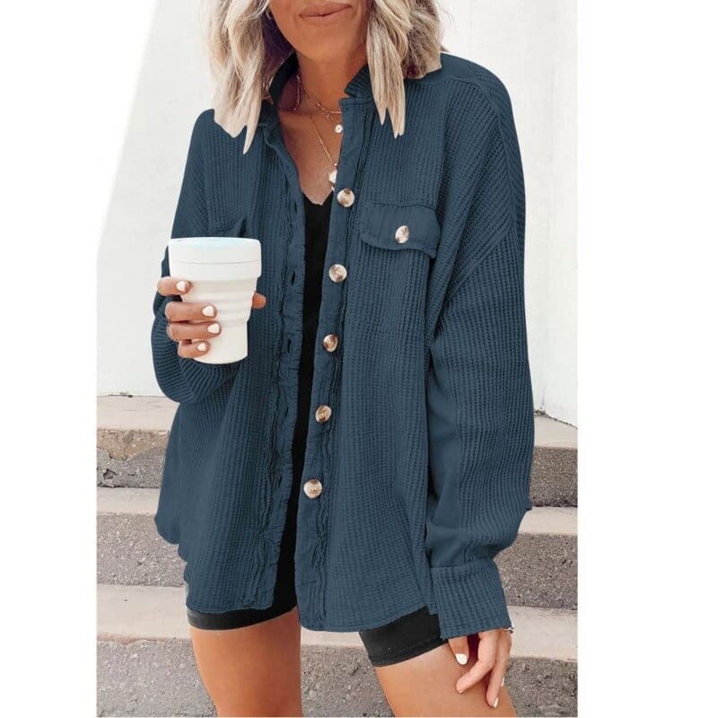 Alayah | Veste en velours côtelé avec boutons