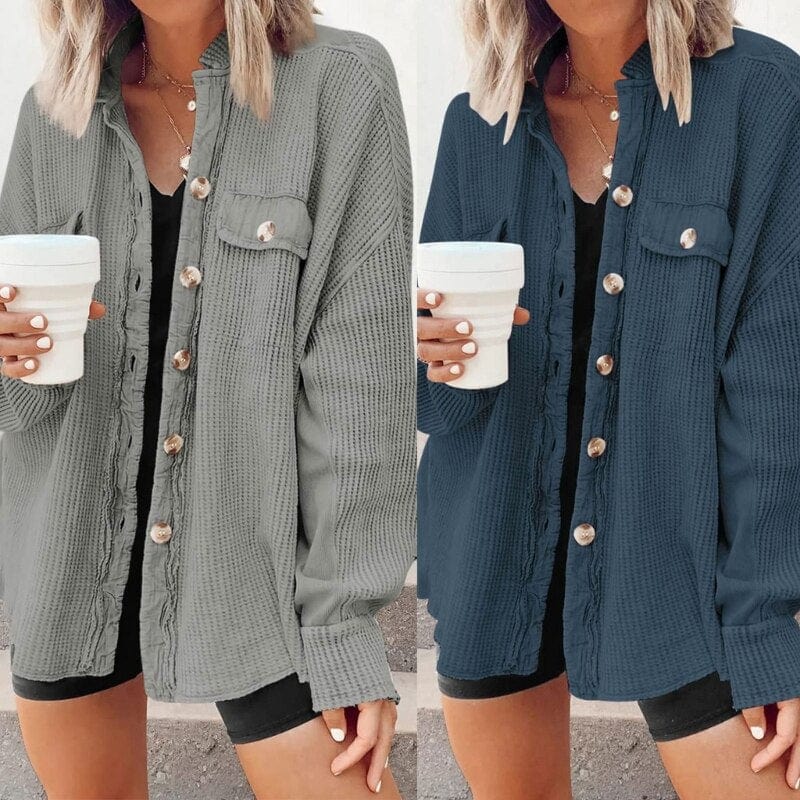 Alayah | Veste en velours côtelé avec boutons