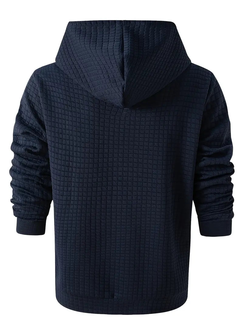 Benjamin - Sweat à capuche gaufré léger pour homme