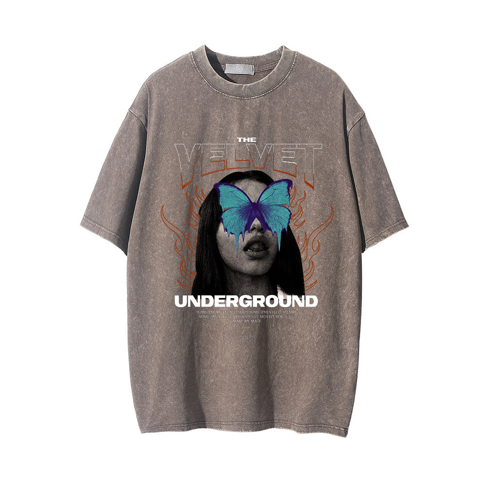 "Underground" - T-shirt oversize avec imprimé