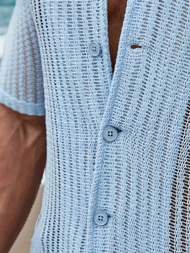 Joshua – chemise boutonnée décontractée et ample pour le printemps