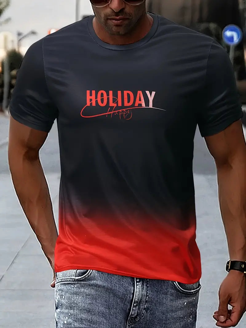 Aiden – T-shirt confortable avec graphismes dégradés pour homme