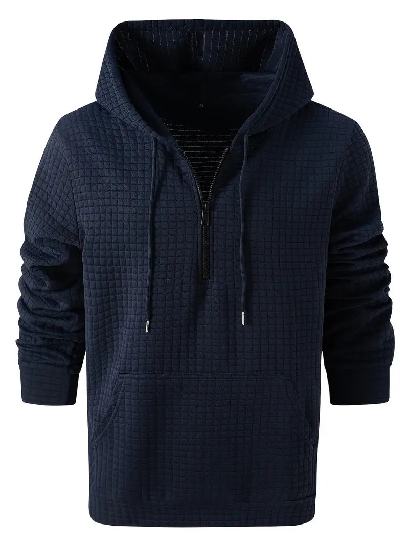 Benjamin - Sweat à capuche gaufré léger pour homme