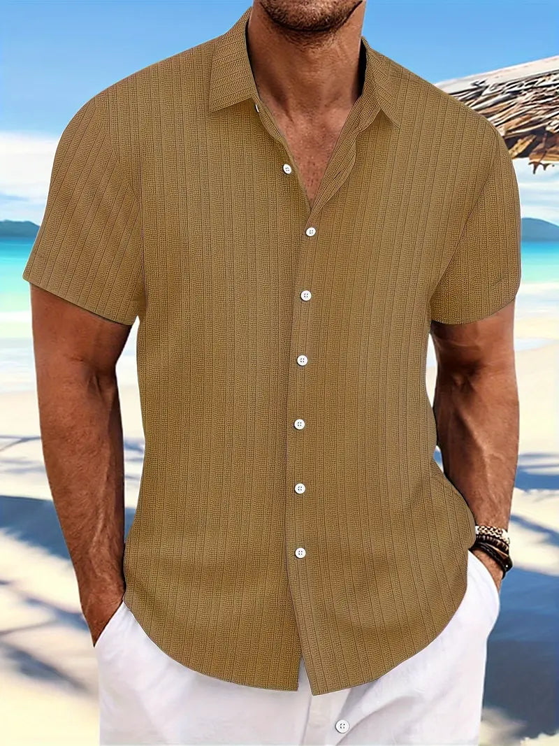 William – chemise élégante à rayures amples pour homme