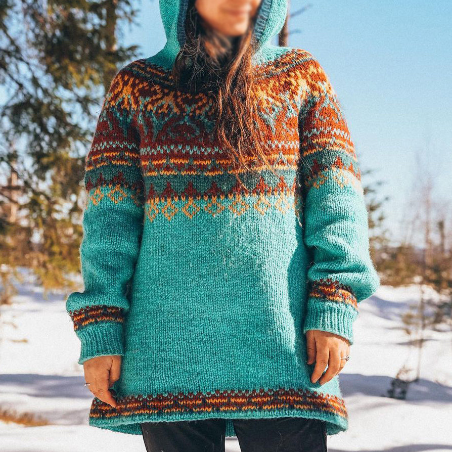 Djamilla - Pull vintage en maille pour femme