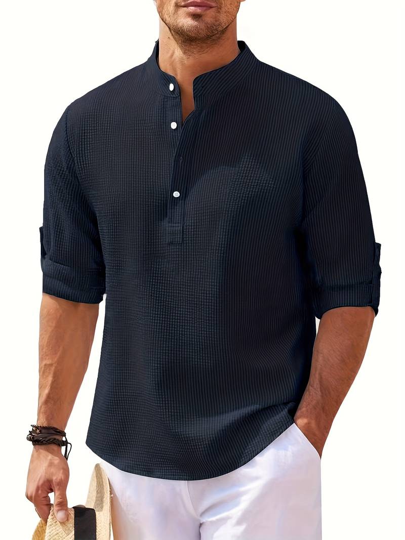 Lucas – Pull col V à manches longues pour homme