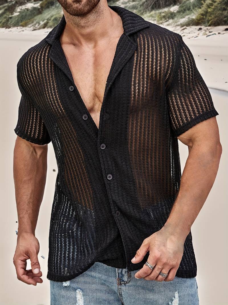 Joshua – chemise boutonnée décontractée et ample pour le printemps