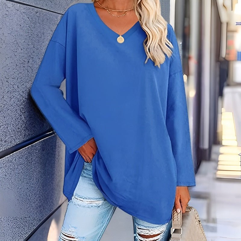 Bellachicha - Dein Trendiges Langarmshirt mit V-Ausschnitt für Komfort