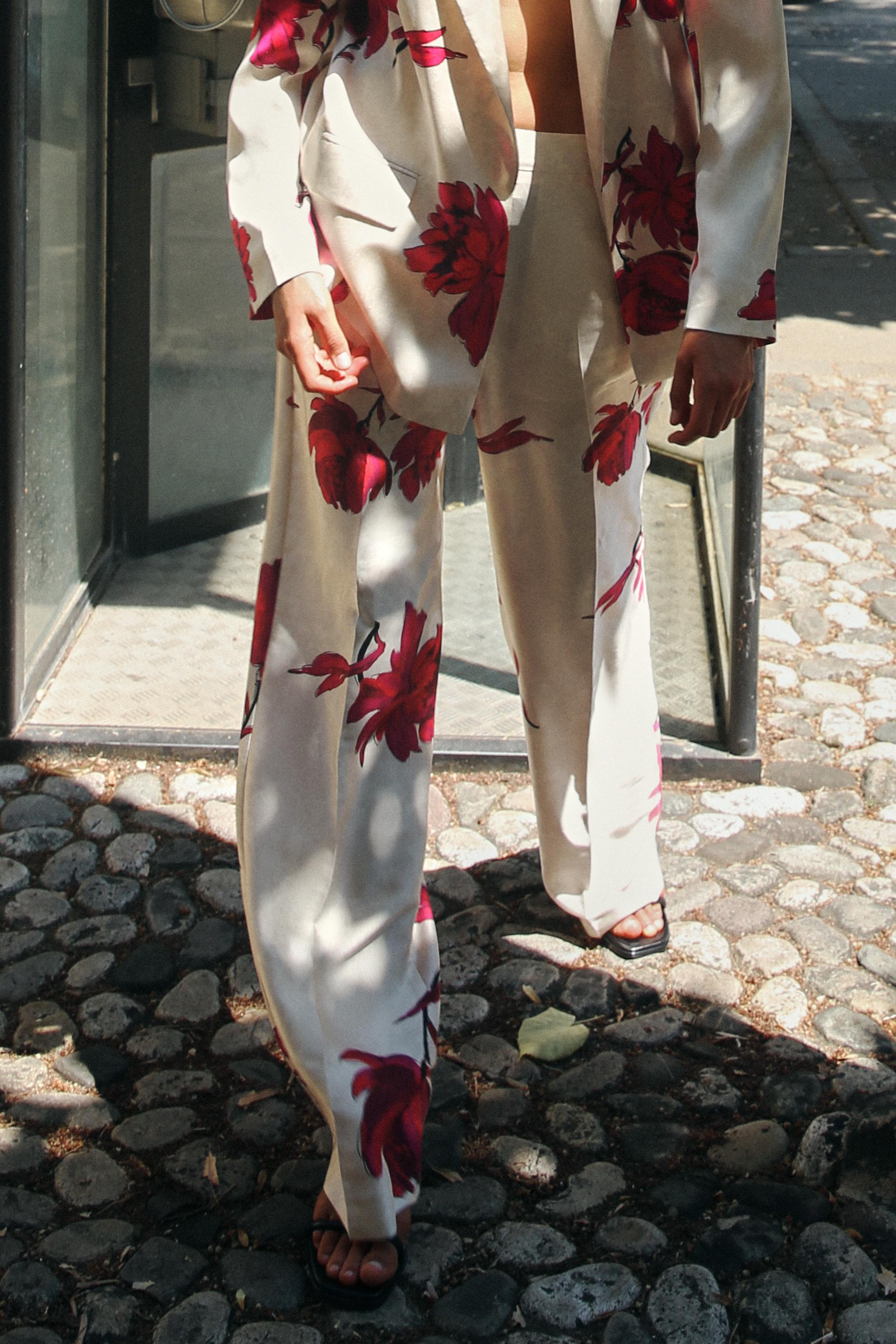 Nelly Blazer-Set mit Blumenmuster