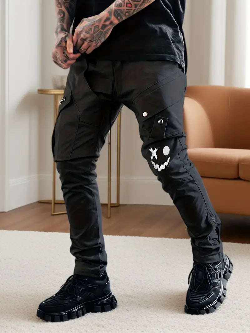 Daniel – pantalon cargo décontracté avec poches zippées