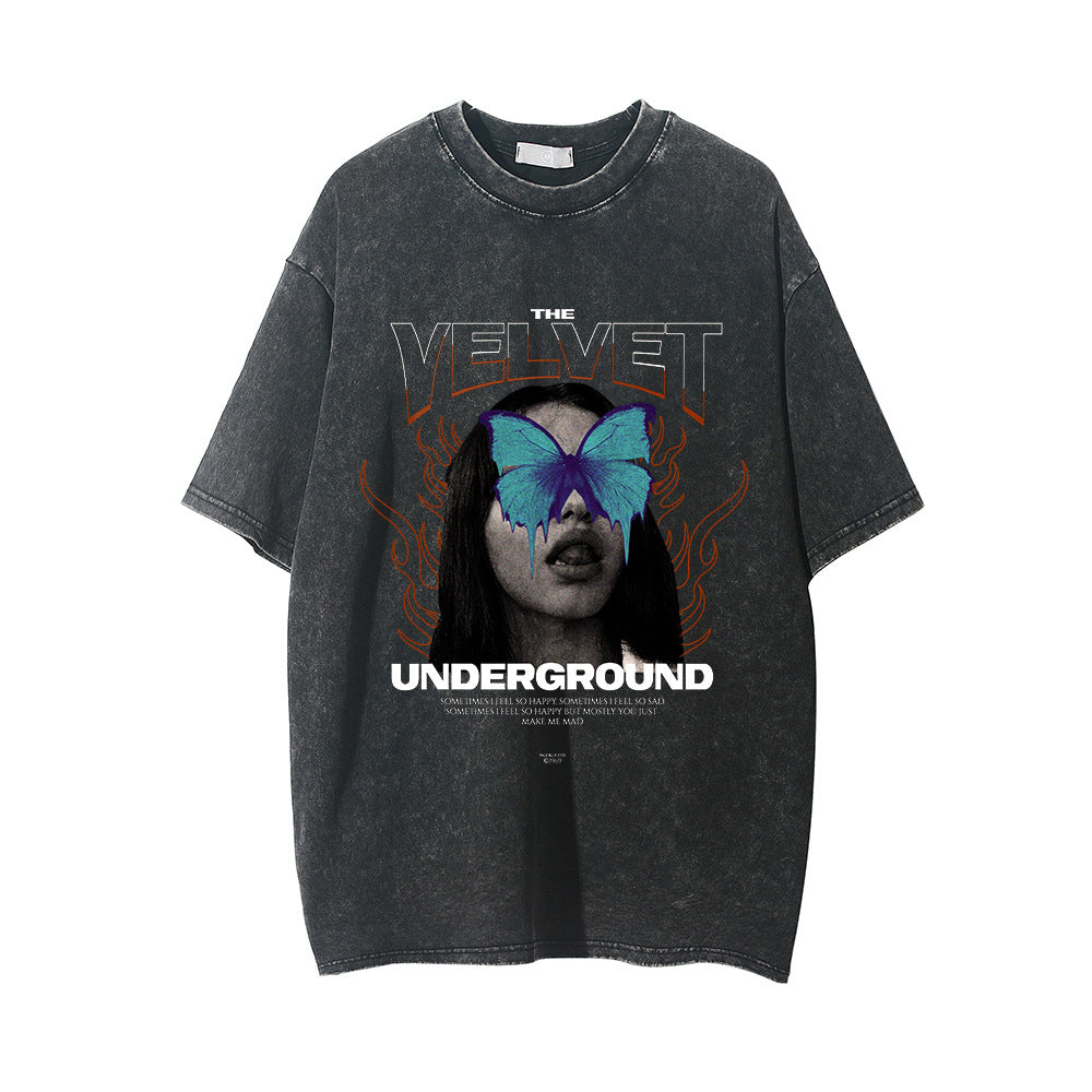 "Underground" - T-shirt oversize avec imprimé