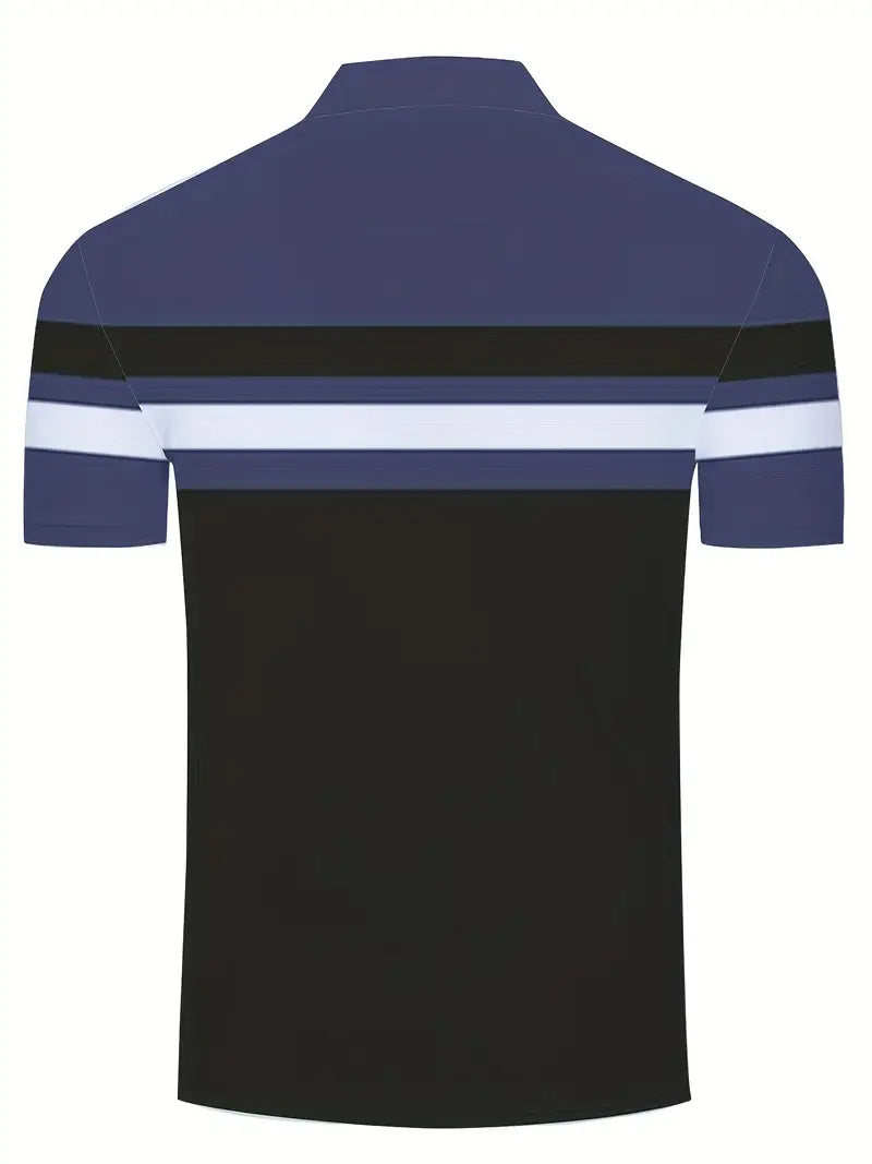 Lucas - chemise rayée à manches courtes décontractée et tendance pour homme