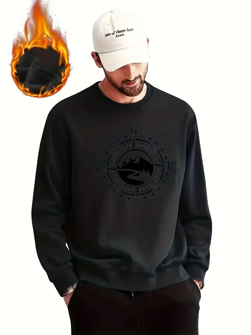 William – Pull à motif boussole pour homme