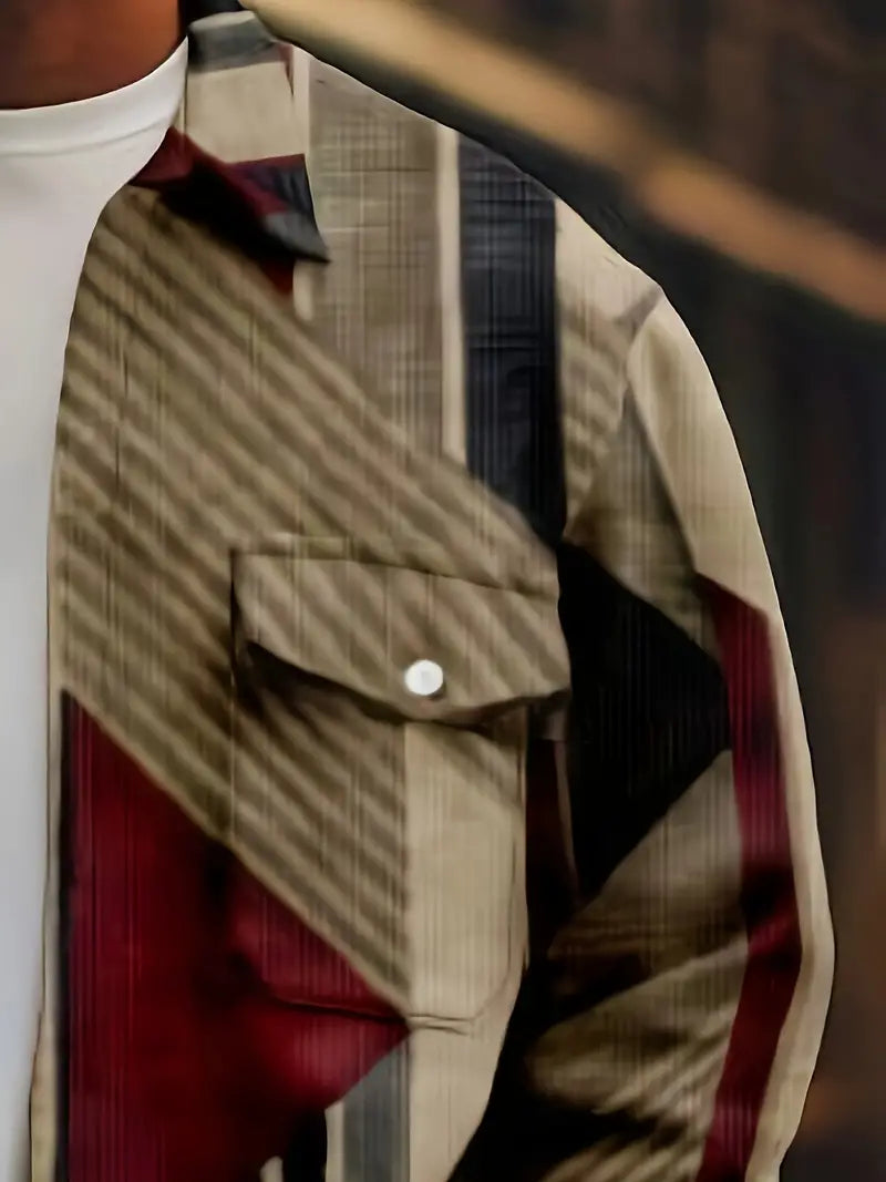 Brandon – veste à motifs géométriques pour homme